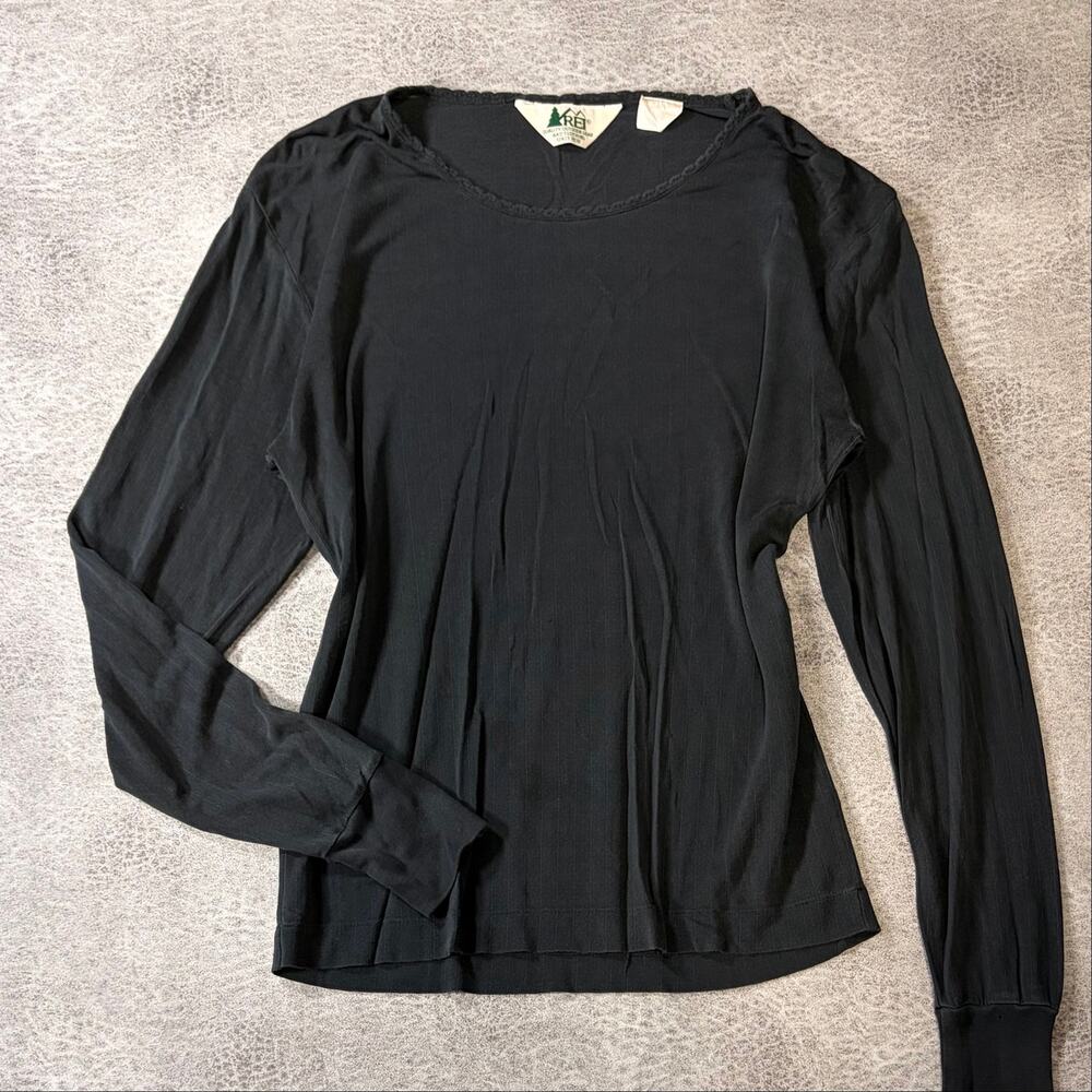 Vintage Black Classic Long Sleeve Top